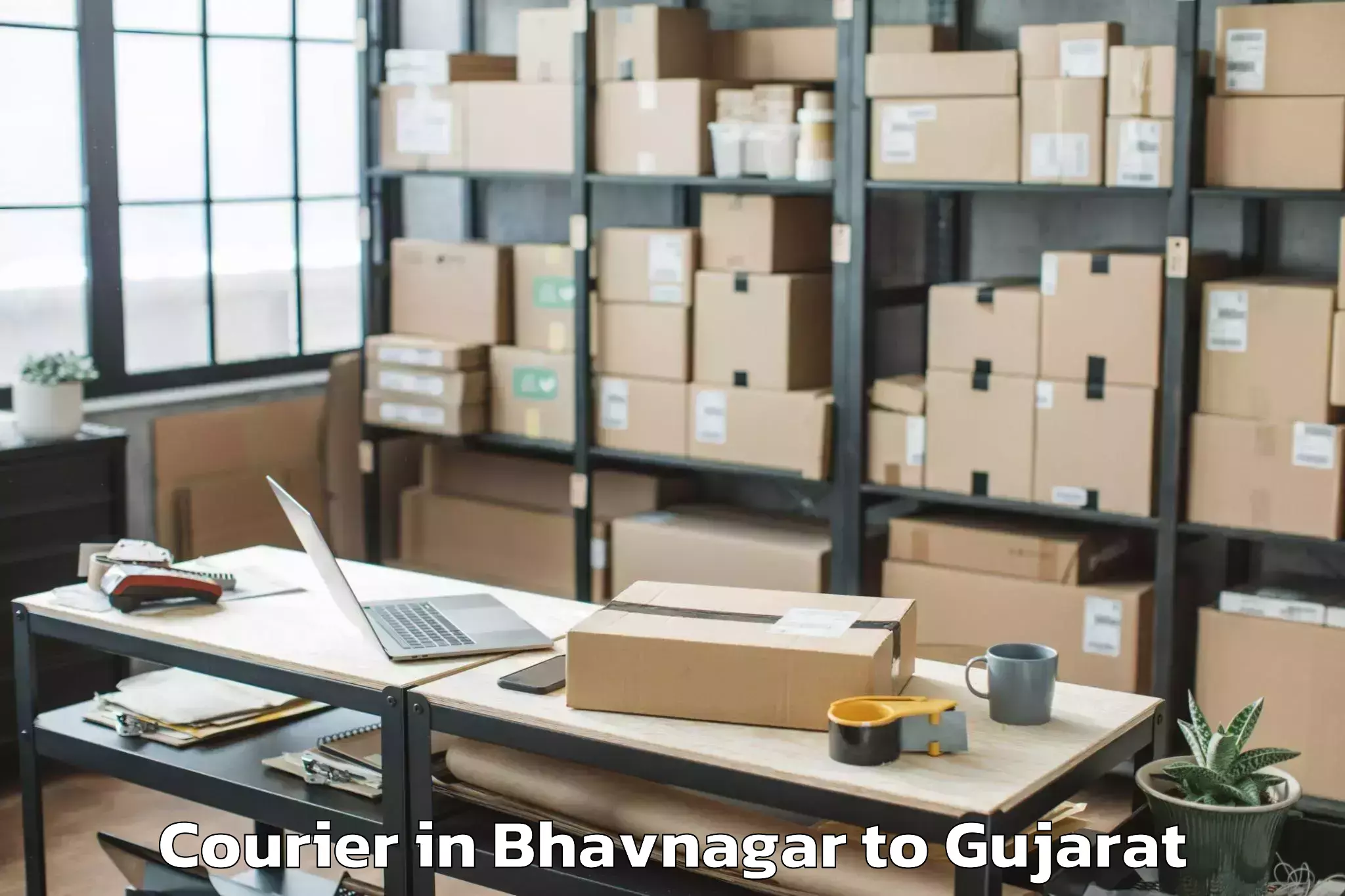 Top Bhavnagar to Porbandar Airport Pbd Courier Available